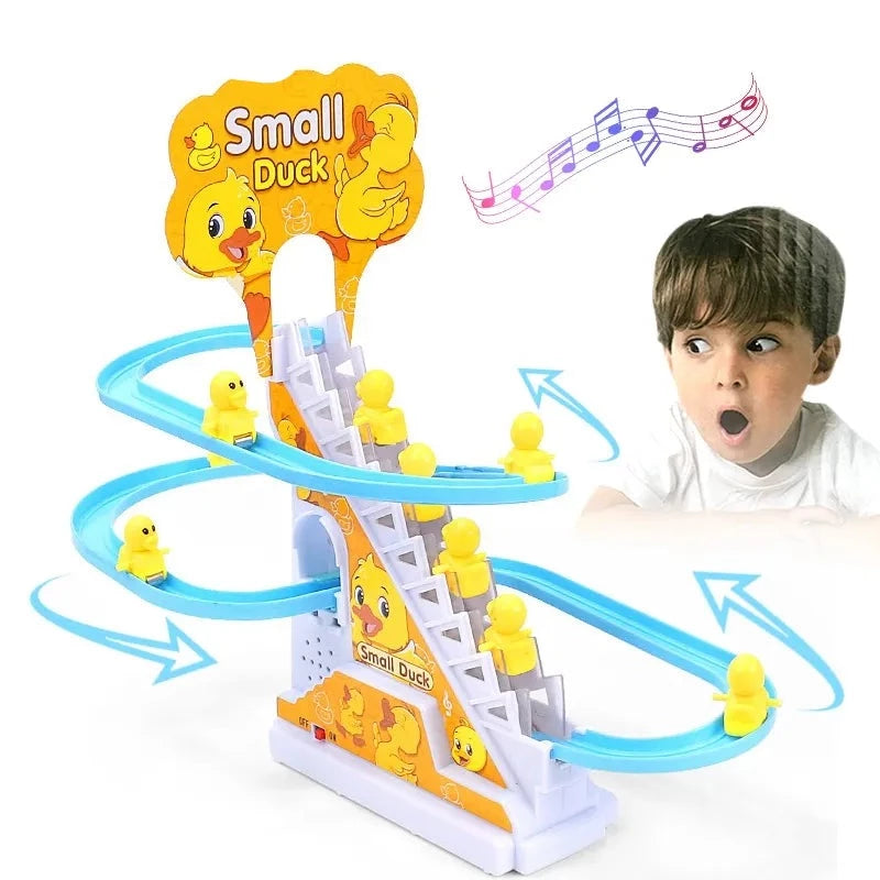 Kids Electronic Duck Climbing Stairs