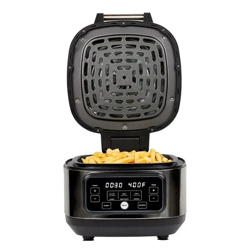 5.5 Quart Grill Air Fryer Home, Black