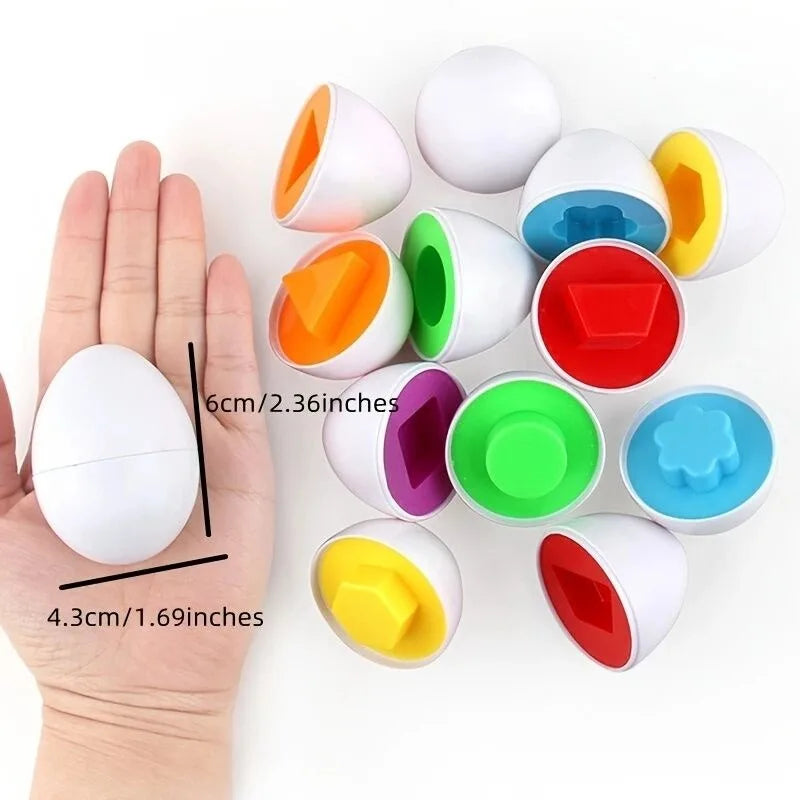6Pcs Eggs Learning Education Toys