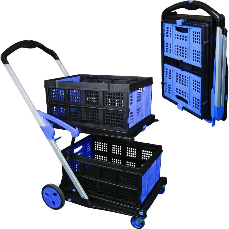 Two Tier Folding Shopping Cart