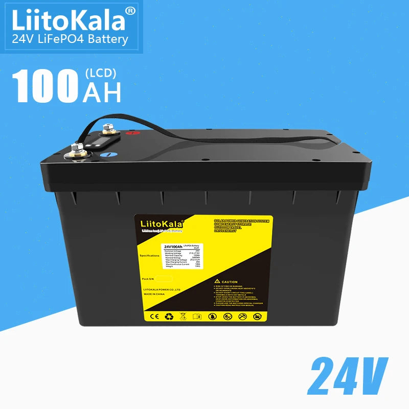 24V 100Ah LiFePO4 Solar Golf Battery