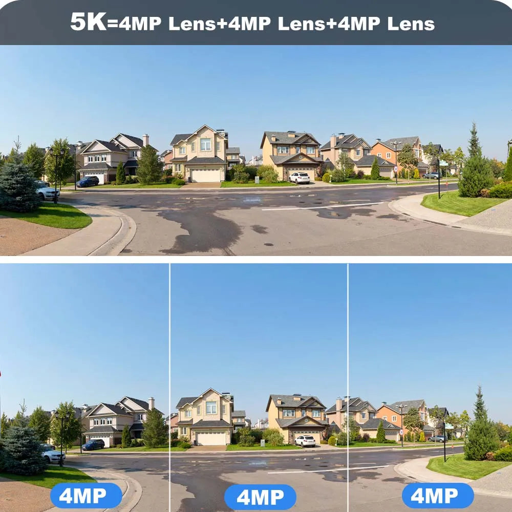 5K 12MP Wireless Outdoor WiFi Camera