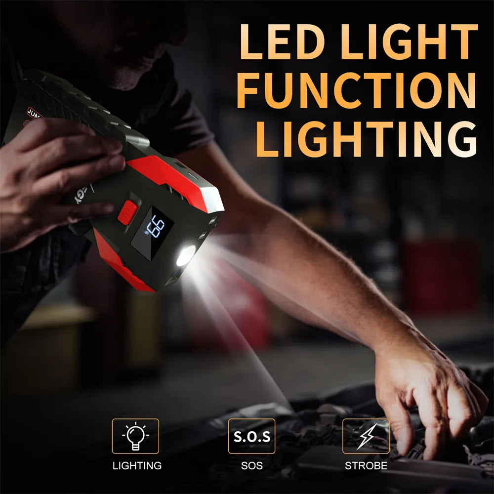 2500A Car Jump Starter 26000mAh Portable Power Bank