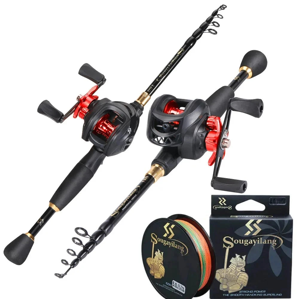 Casting Fishing Combo Telescopic Fishing Rod