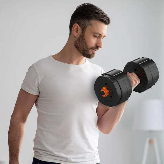 Adjustable Weights Barbell Dumbbells Set