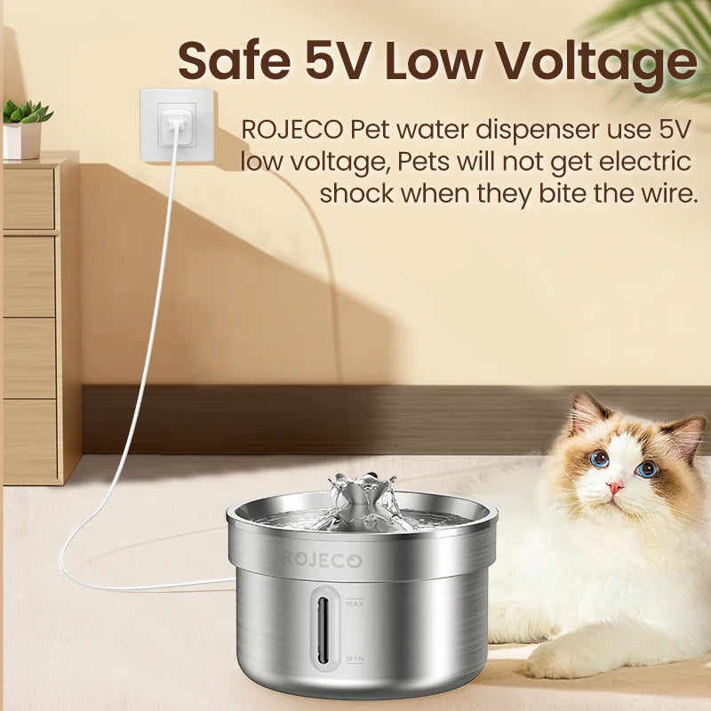 Stainless Steel Cat Water Fountain