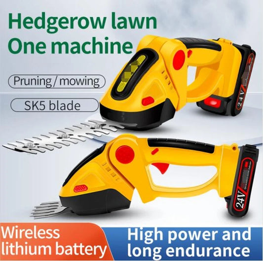 2 in 1 Cordless Electric Hedge Trimmer