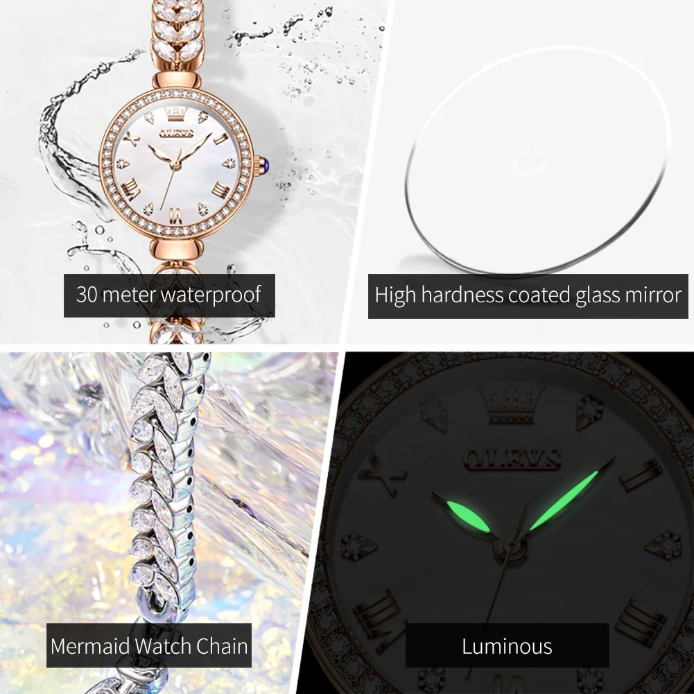 Women Luxury Mermaid Bracelet Watch