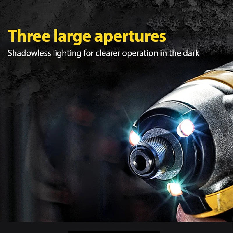 20V Impact Driver 205NM Brushless Motor Cordless Screwdriver