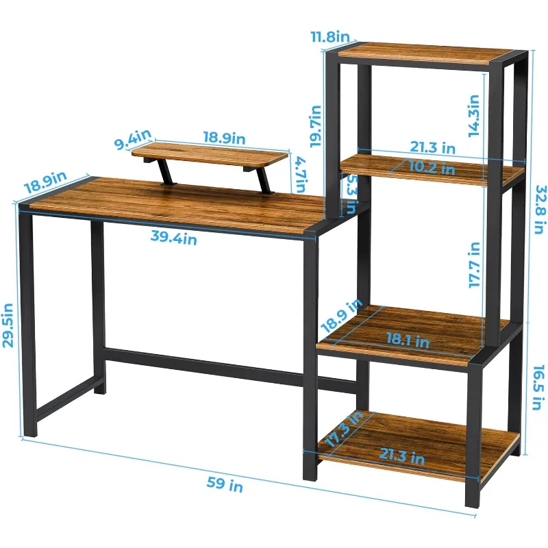 59 inch Computer Desk