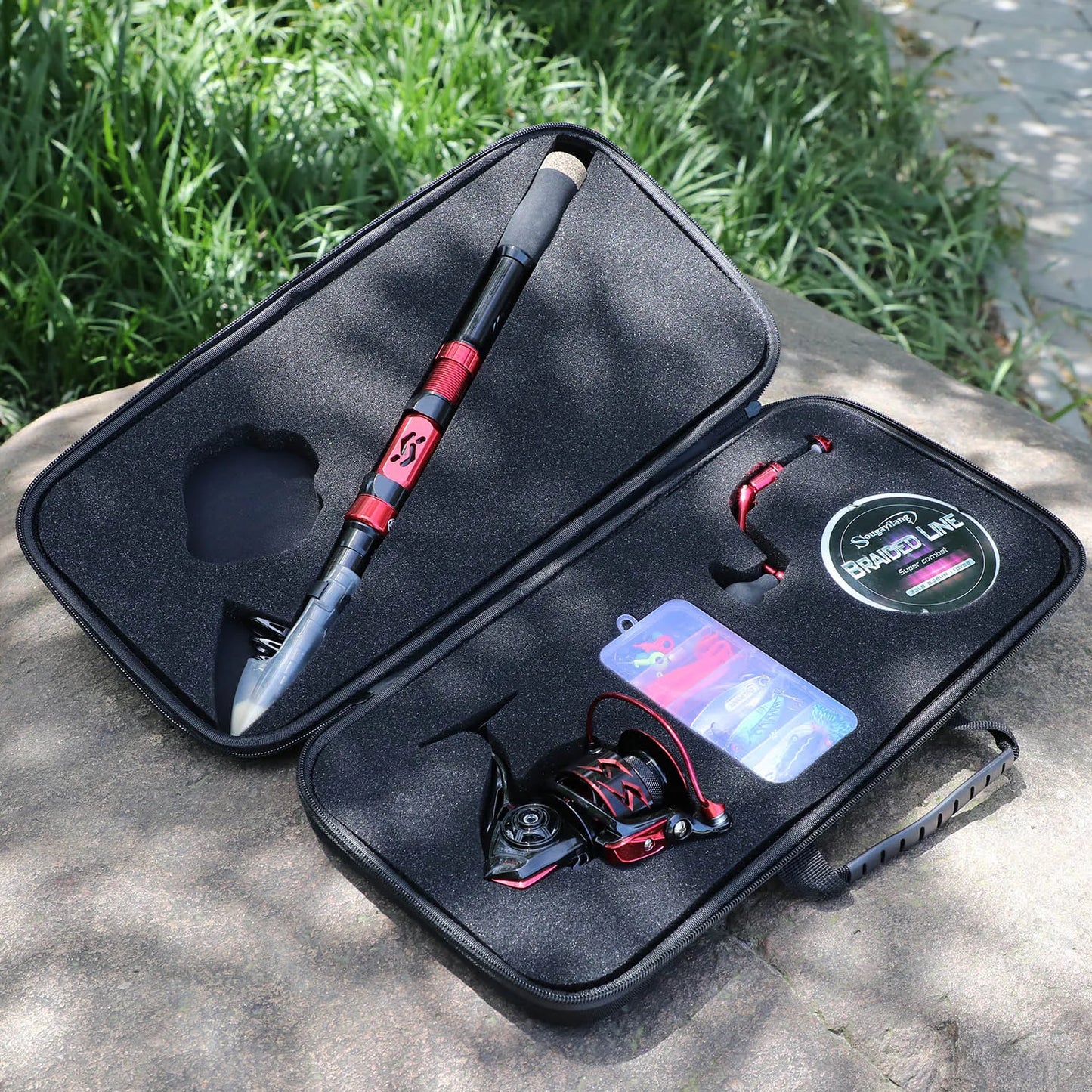 Carbon Fiber Telescopic Fishing RodFull Set