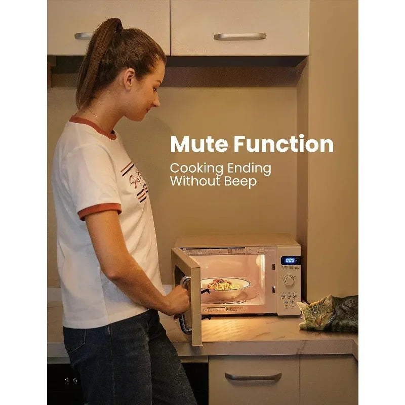 9 Preset Menus Small Microwave Oven