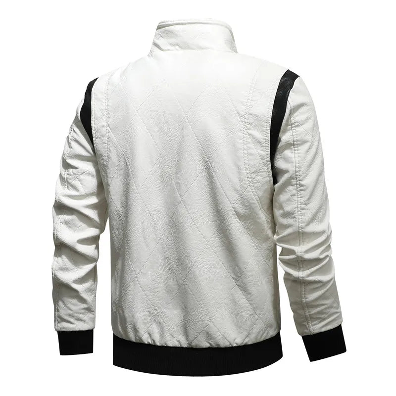 Motorcycle Bomber Leather Jacket