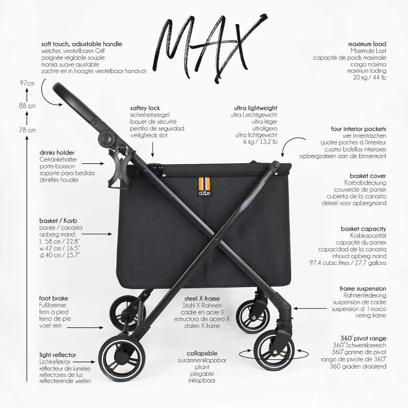 Foldable Portable Personal Shopping Cart