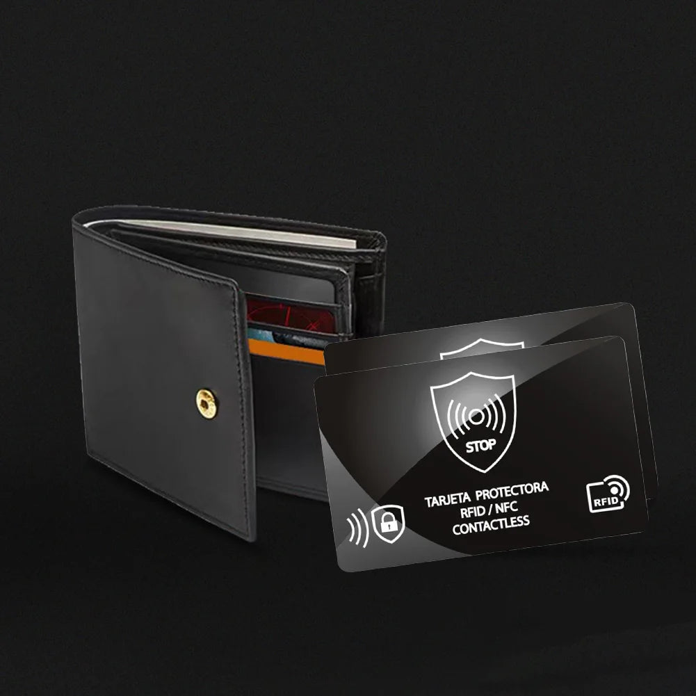 5Pcs RFID Blocking Card One Card Protects Entire Wallet RFID Card Blocker Portable Credit Card Protector for Men & Women