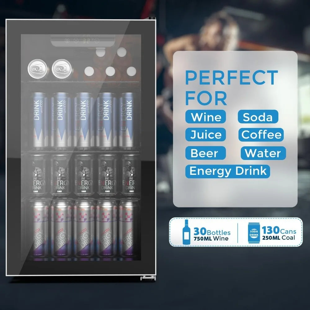 Mini Beverage Cooler with Refrigerator