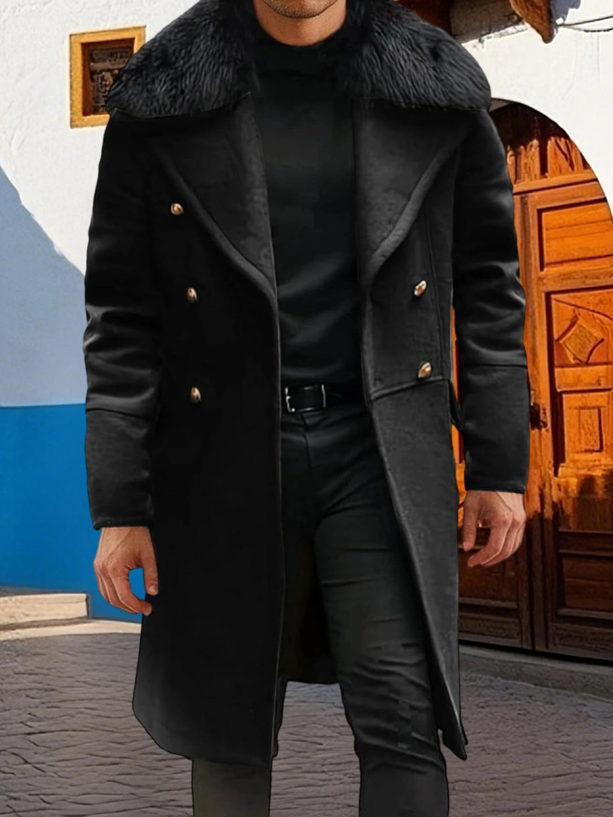 Men s Classic Double Breasted Trench Coat