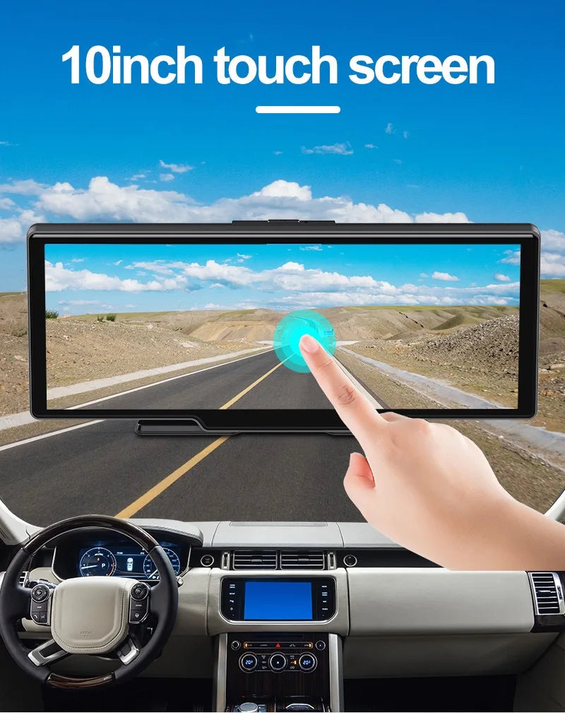 10.26 Inch Dash Cam Rearview Camera GPS Navigation