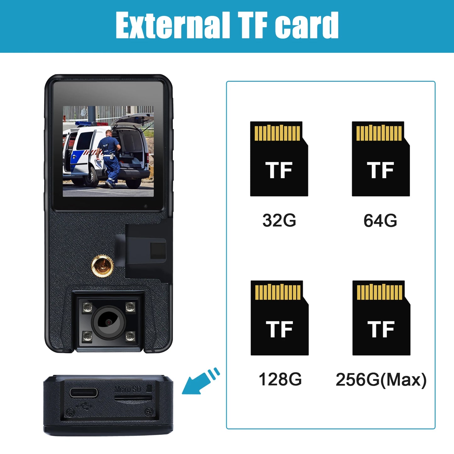 A39 1080P Infrared Night Vision Full HD Body Camera