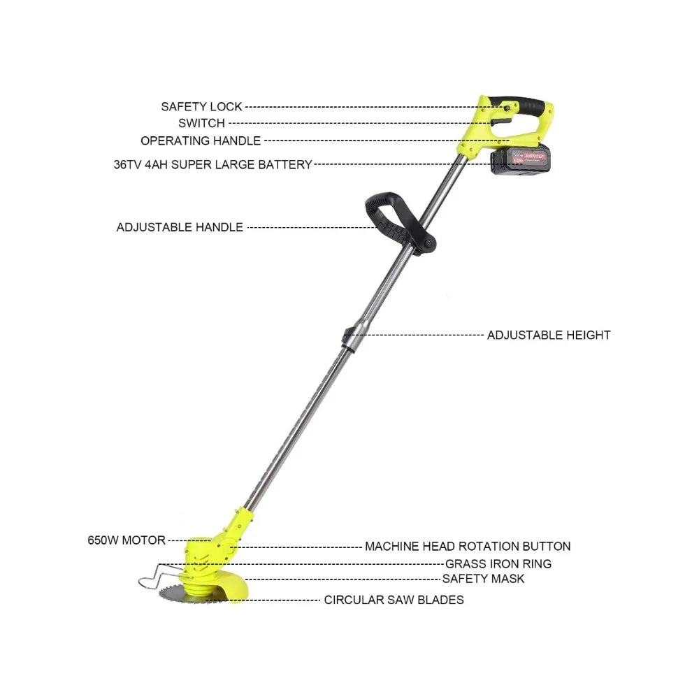 Electric Weed Eater Cordless Brush Cutter