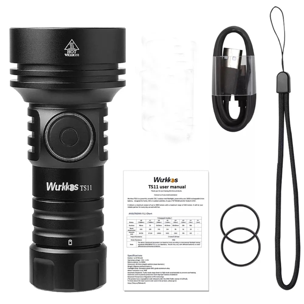 TS11 Mini 18350 Powerful Flashlight