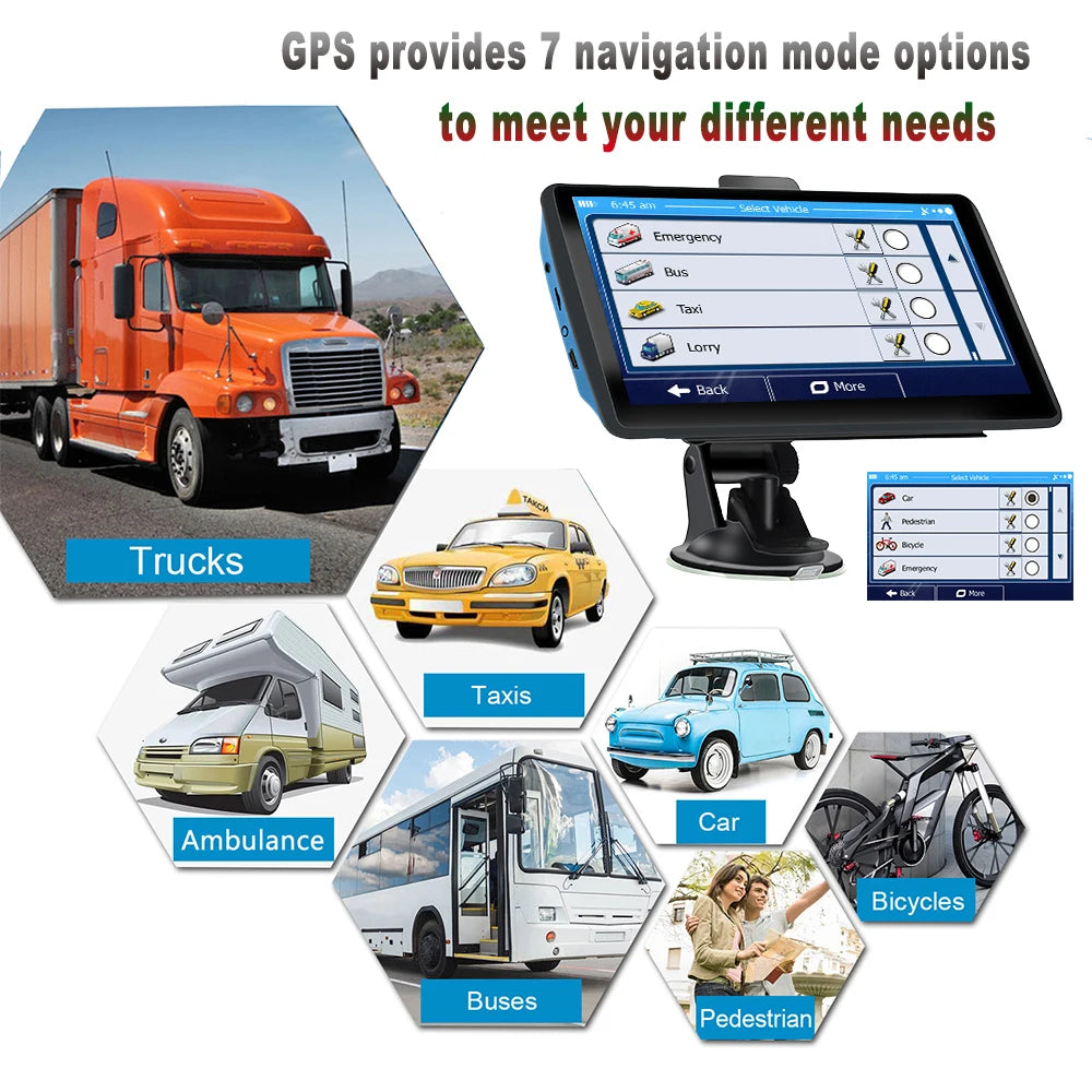 7 Inch GPS Navigation for Car Truck