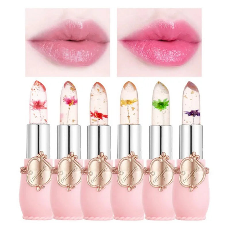 6pcs Flower Jelly Lipstick Set