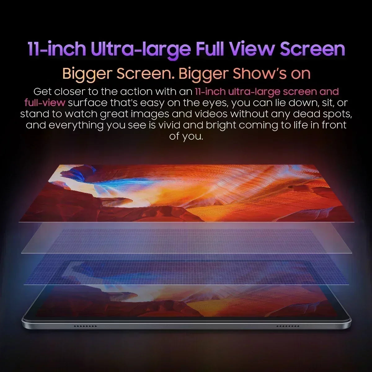 8GB+256GB 11''2k FHD+ Display Tablet