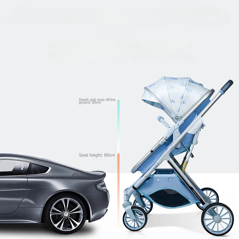 Can Sit or Lie Down Baby Stroller