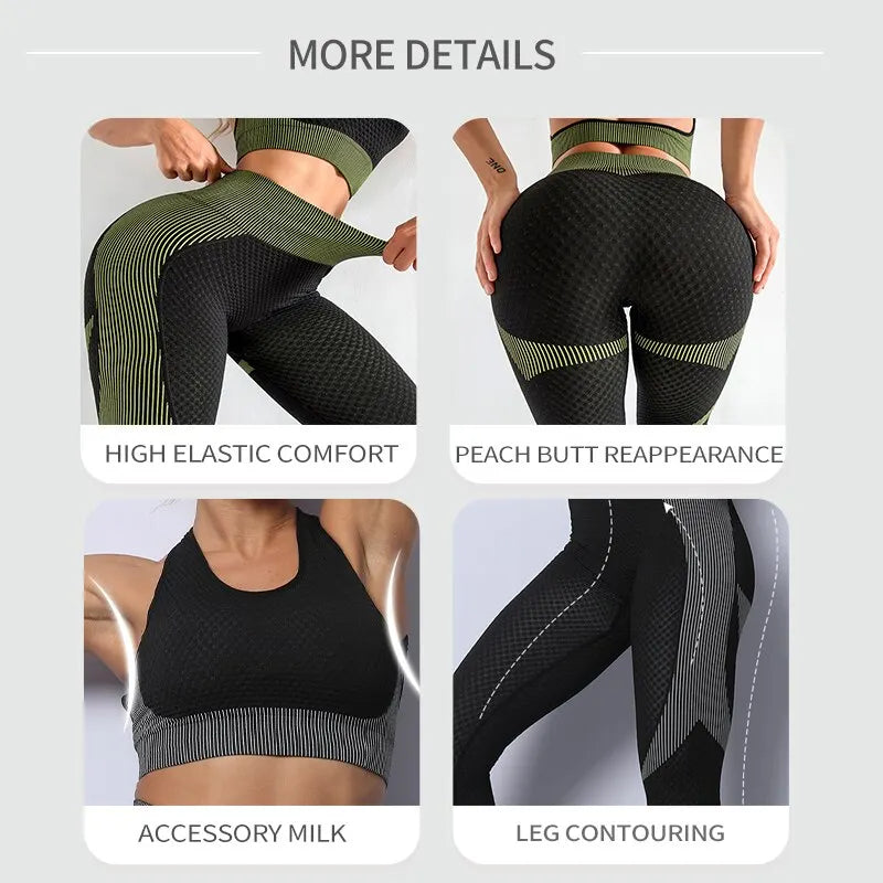 2/3pcs Seamless Workout Outfits Sets