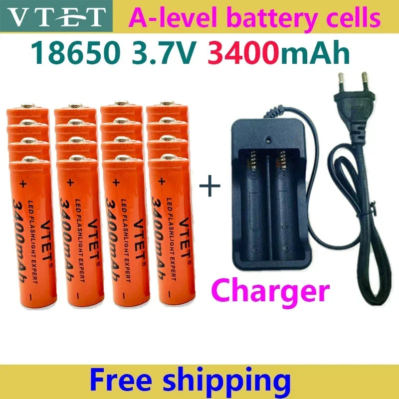 3.7V 18650 Rechargeable Battery