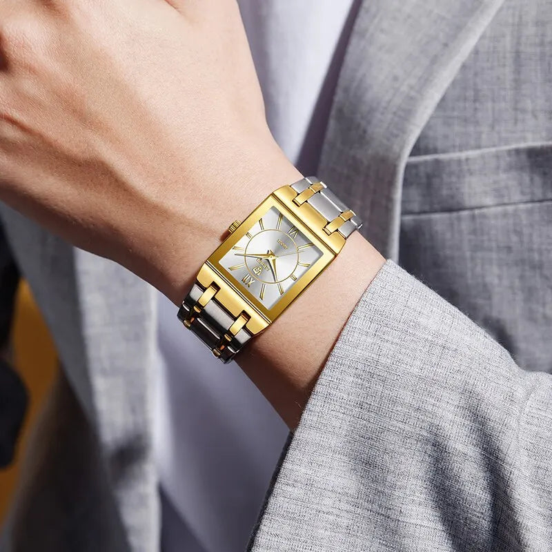 Female Luxury Golden Quartz Wristwatches