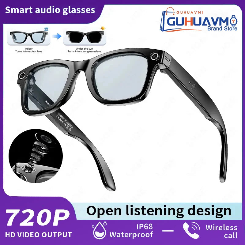 AI Smart Glasses with 8MP Camera