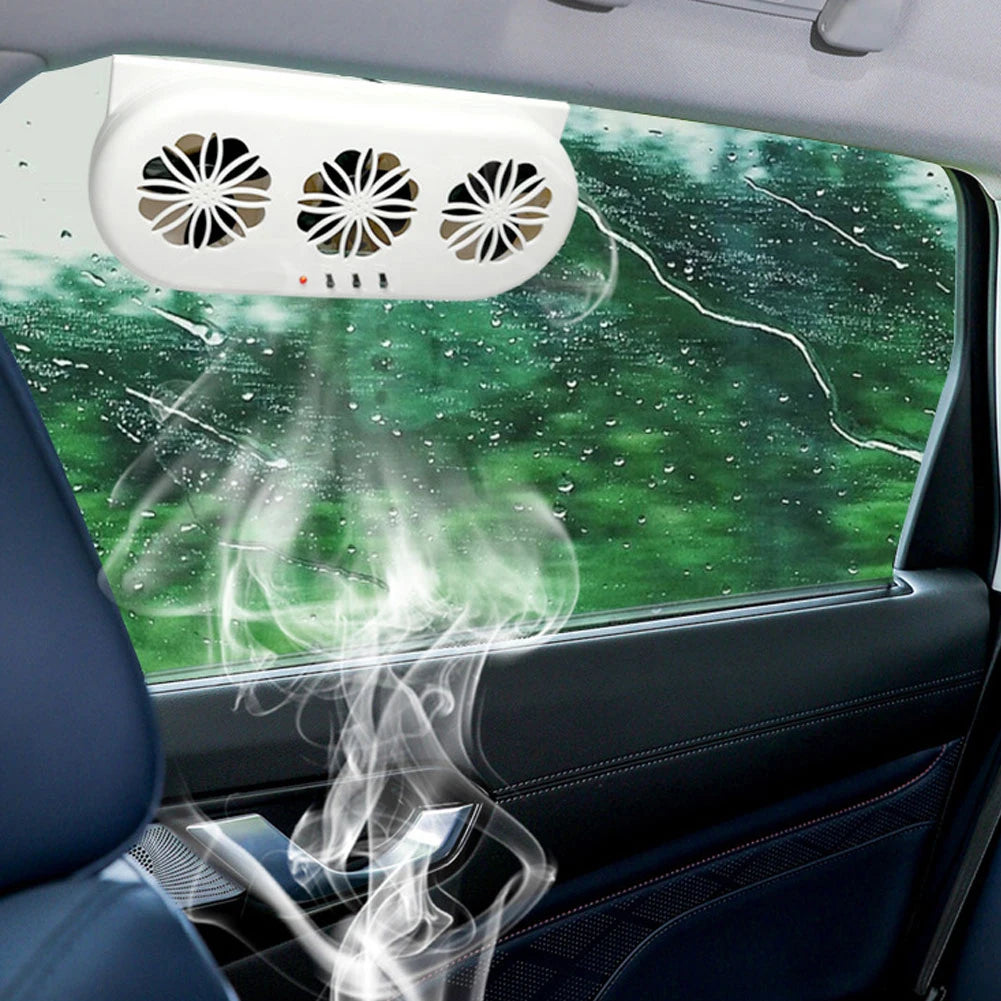 Solar Car Exhaust Fan for Summer Cooling