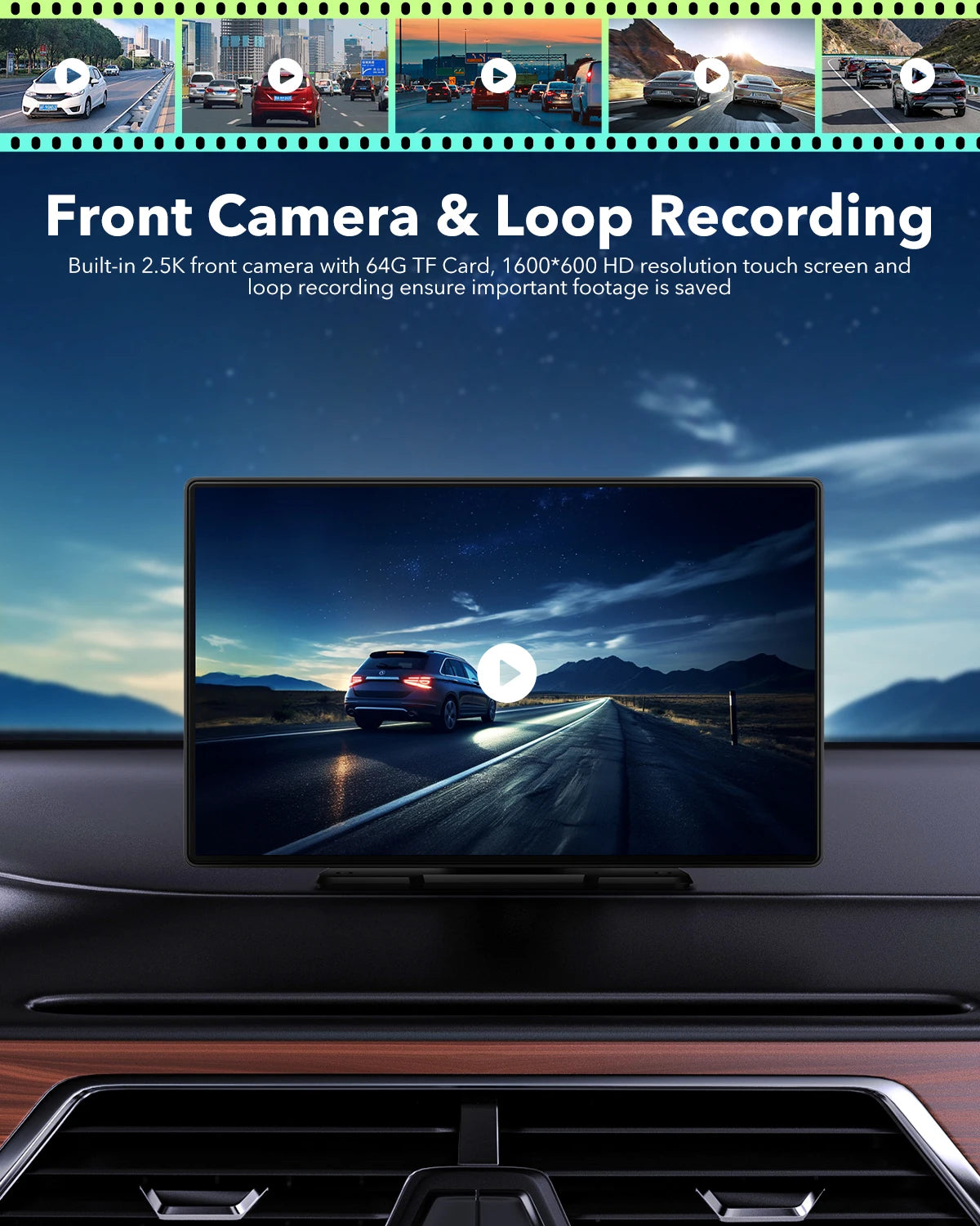 Wireless Apple Android 9inch Apple Car GPS Navigator