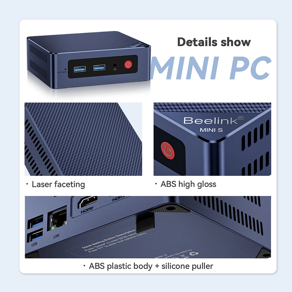 MINI S12 Pro 12th Gen Intel Alder Lake N95 N100 Mini PC