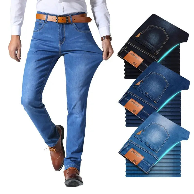 Men Business Classic Style Jeans