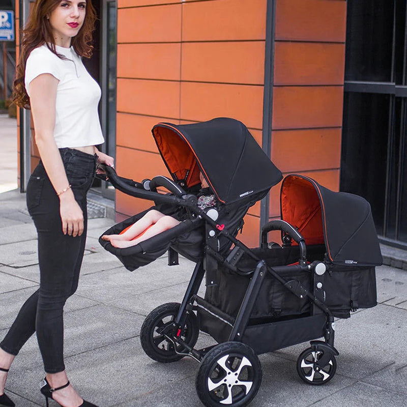 folding twin baby stroller
