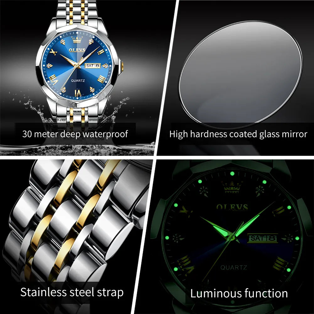 Men's Rhombus Mirror Original Quartz Watch