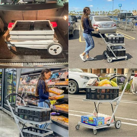 Folding Utility Shopping Cart