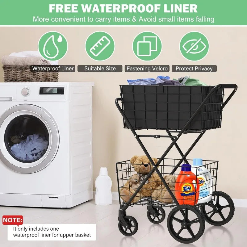2-Tier Extra Large Shopping Cart