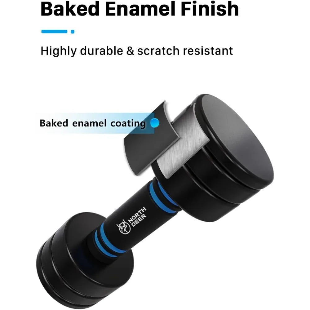 Adjustable Black Coated Weight Set