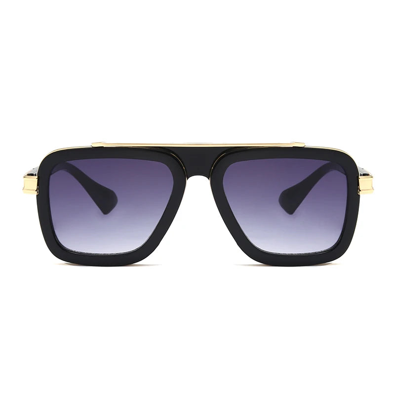 Men Vintage Luxury Fashion Square Sunglasses