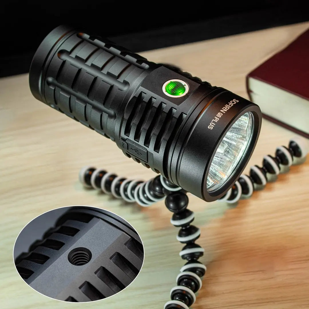 USB C Rechargeable 16000lm Powerful Flashlight