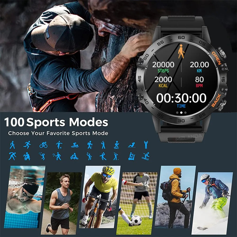 Bluetooth Call Men Smart Watch