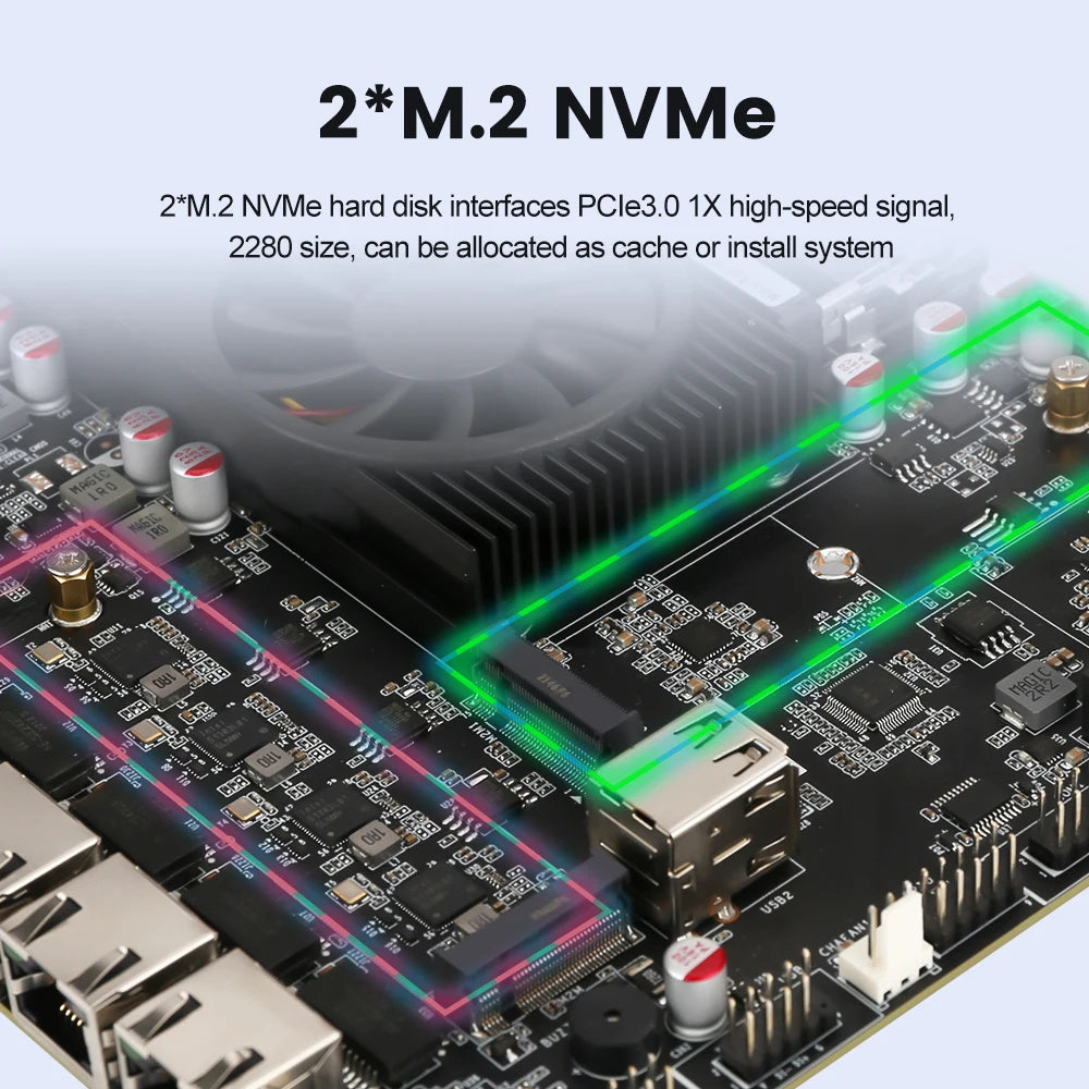 4x Intel i226-V Lan Mini ITX NAS Motherboard