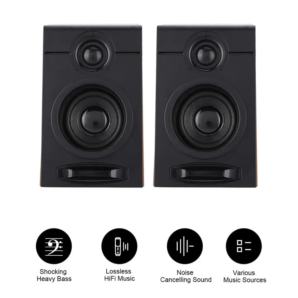 Heavy Bass Bookshelf Computer Speaker