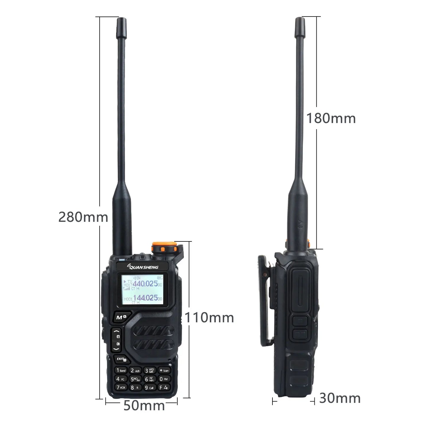 50-600MHz RX Walkie Talkie
