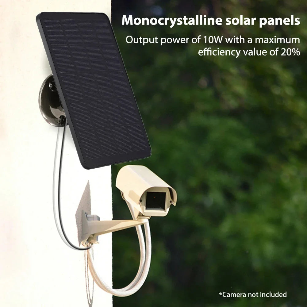 10W 5V Solar Panel for Security Camera