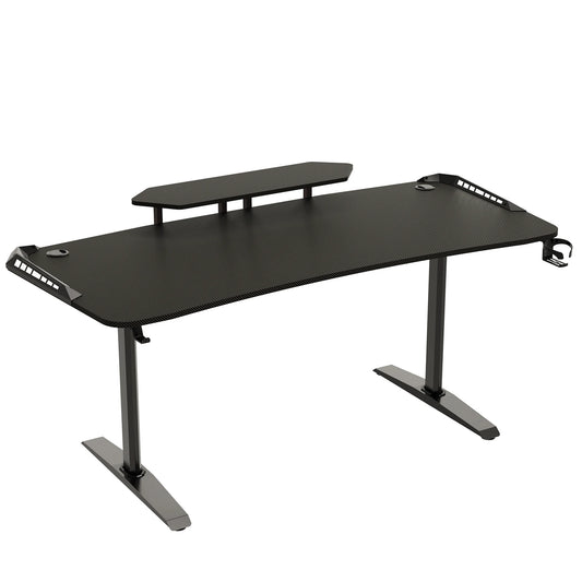 Computer Desk with Monitor Shelf